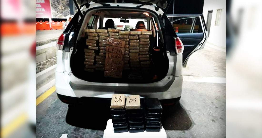 Guardia Nacional detiene a Teniente militar con 88 paquetes de droga en una camioneta