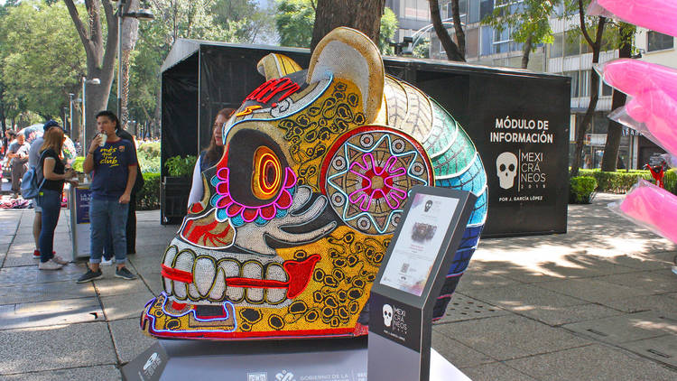 Mexicráneos en Paseo de la Reforma hasta 10 de Noviembre