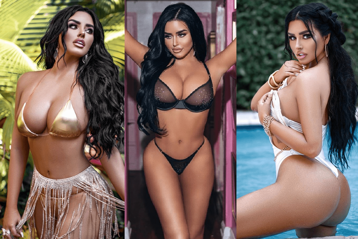 Abigail Ratchford: se burla de la censura de Instagram tapándose nada mas con una diminuta serie navideña