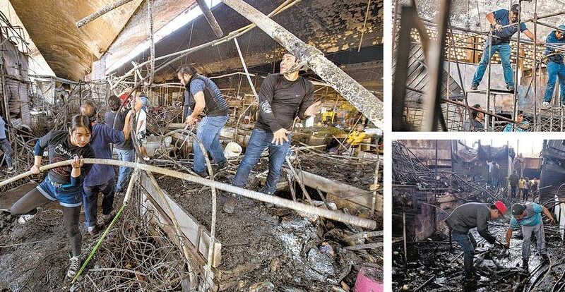 Ambulantes estorbaron la labor de los bomberos en La Merced