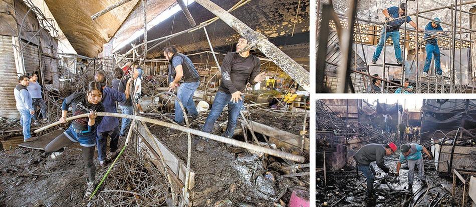 Ambulantes estorbaron la labor de los bomberos en La Merced