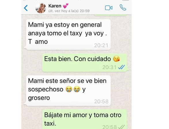 Taxista borra del mapa a Laura Karen Espíndola Fabián, su ultimo mensaje: “mami, este señor se ve bien sospechoso y grosero”
