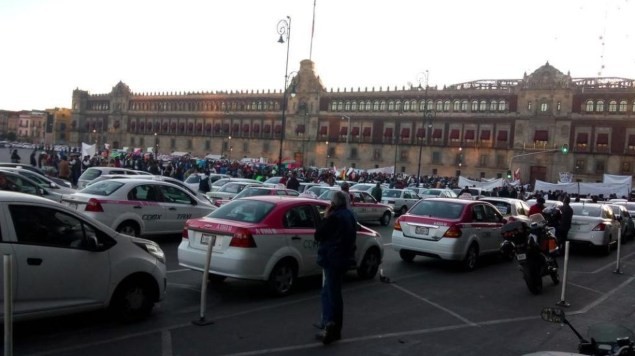 Taxistas se manifestarán en Palacio Nacional ¡Toma tus precauciones!