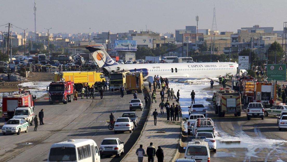 Se reporta accidente aéreo en la ciudad iraní de Mahshahr