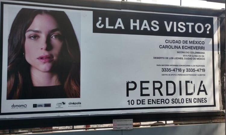 Publicidad de la película “Perdida” con alerta de desaparición indignó a los mexicanos