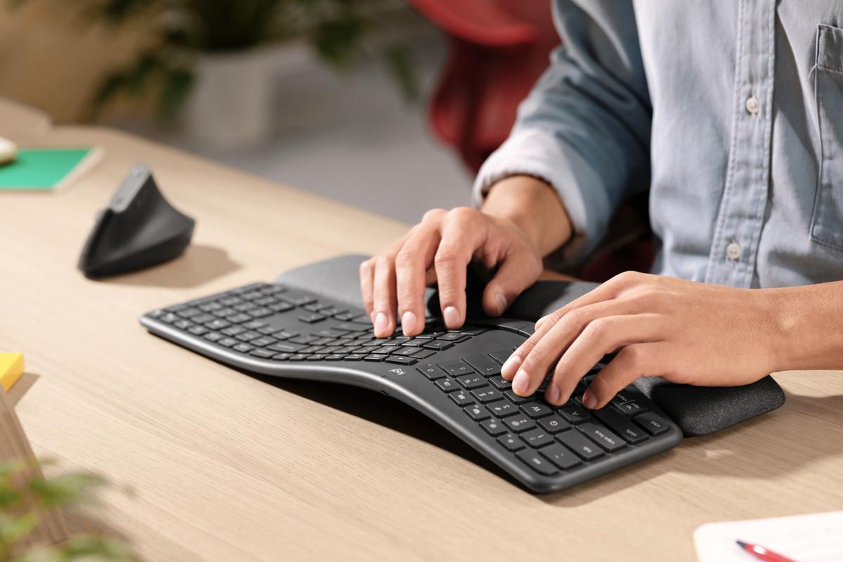 Logitech presenta teclado ergonómico Ergo K860