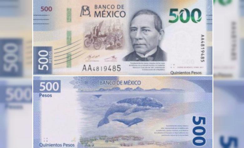 Billete de Benito Juárez