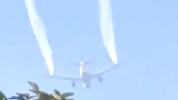 Vídeo | Avión descarga combustible sobre escuelas y lesiona a 26 personas