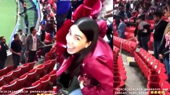 Lady Cerveza casi provocar pelea campal y es vetada del estadio de Chivas