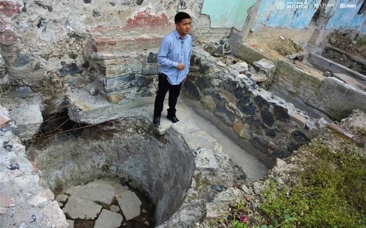 Localizan restos de un temazcal en la zona de La Merced