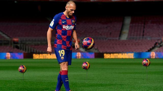 Martin Braithwaite es presentado como nuevo jugador del Club Barcelona