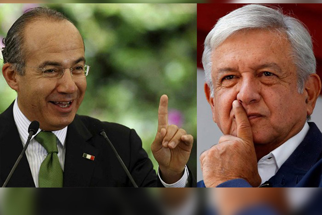 Felipe Calderón dice que AMLO sería fuente de contagio de coronavirus