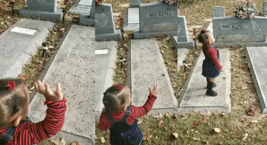 VÍDEO | Niña “saluda” a fantasma en cementerio y se vuelve viral