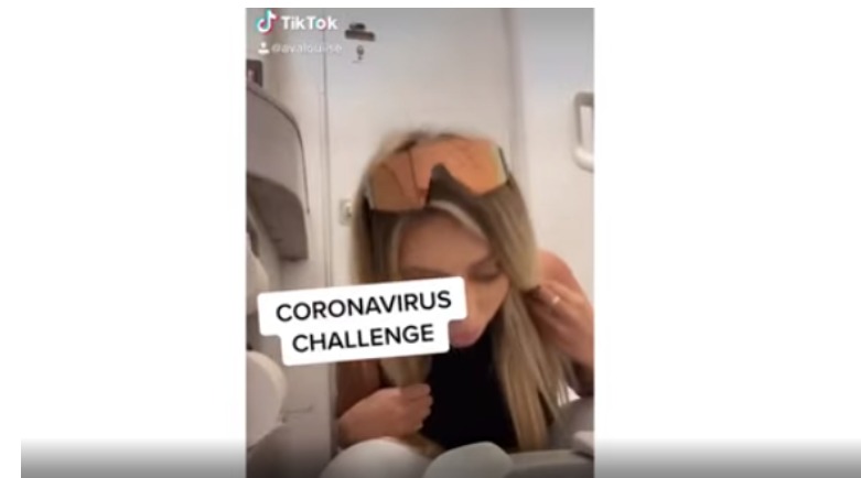 VIDEO | Influencer crea el “coronavirus challenge”; se hace viral