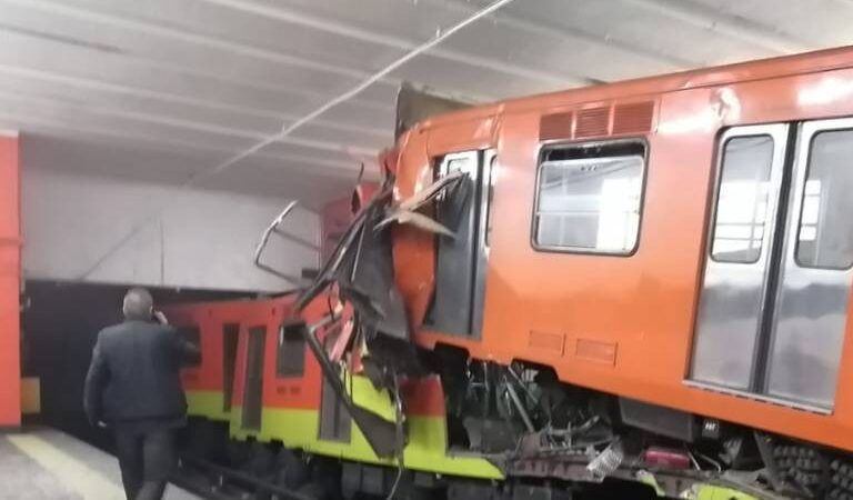 VÍDEO | Chocan dos trenes en la estación de Tacubaya en la linea uno del Metro de la CDMX