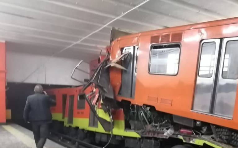 VÍDEO | Chocan dos trenes en la estación de Tacubaya en la linea uno del Metro de la CDMX