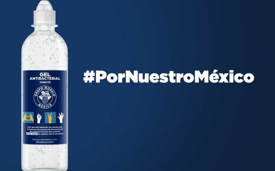 Grupo Modelo elaborará y donará gel antibacterial