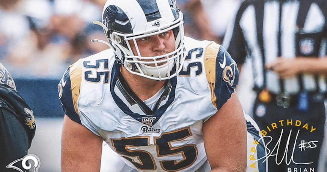 Brian Allen, jugador de Los Angeles Rams, da positivo a SARS-CoV-2