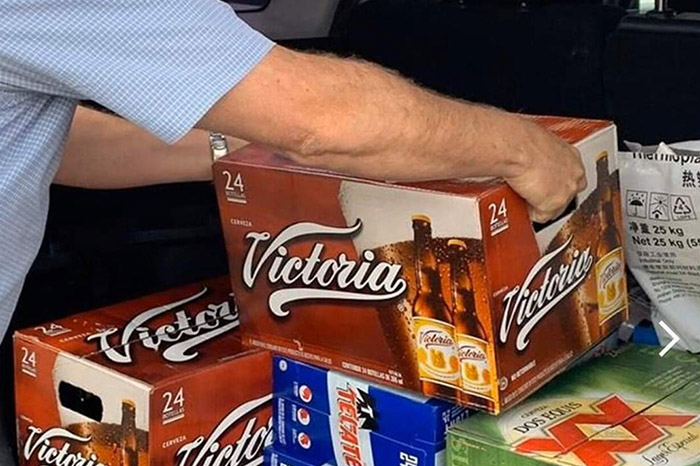 Cajas de cerveza