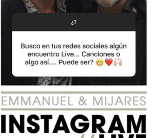 ¡Emmanuel y Mijares darán concierto En Vivo hoy a las 8pm vía Instagram!