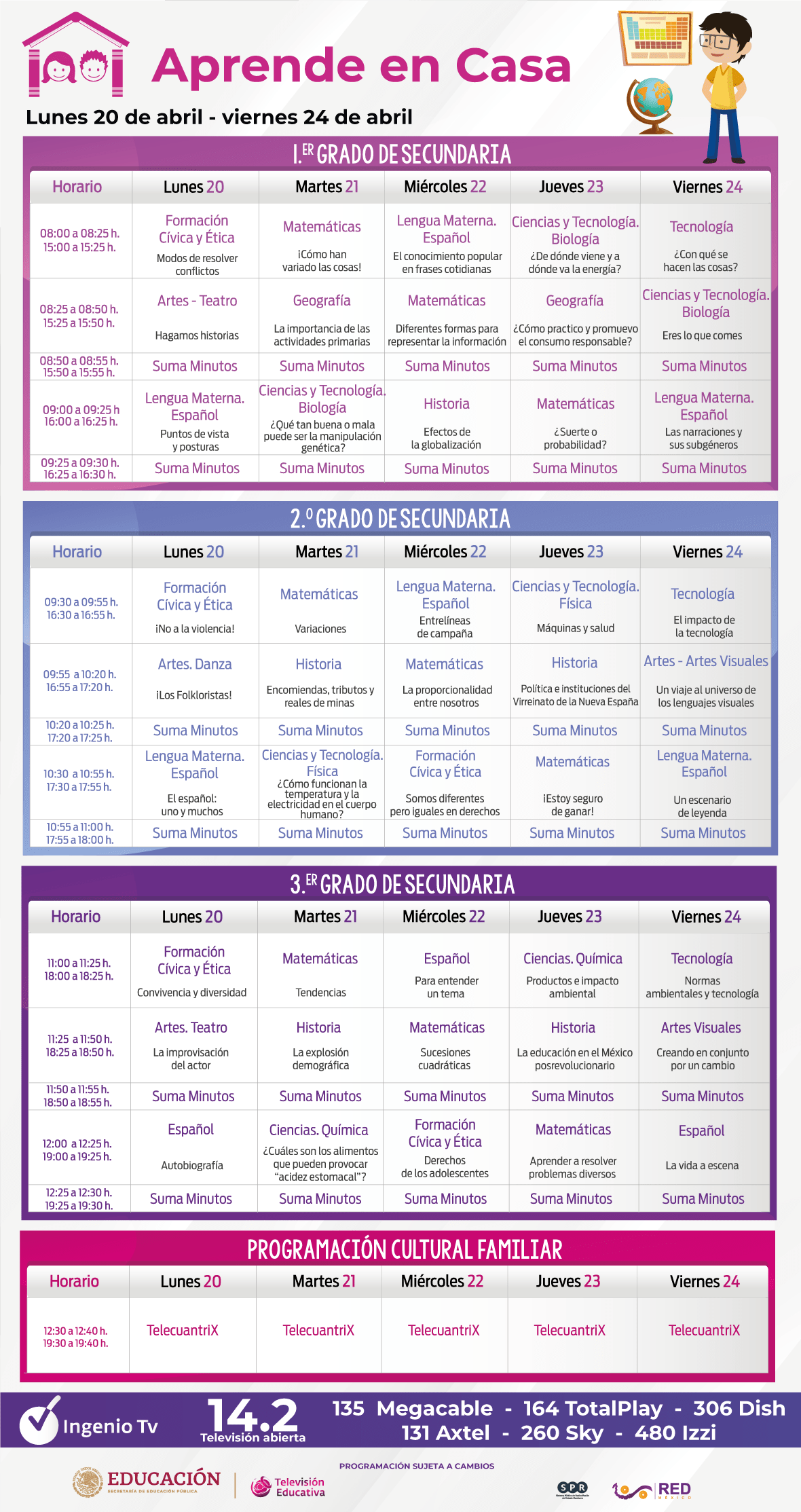 Horarios