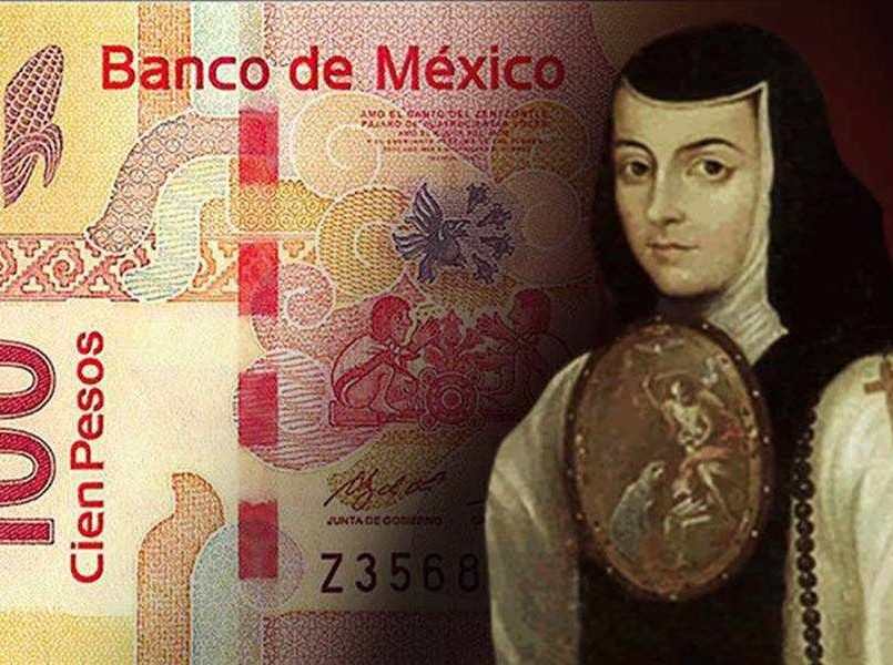 Sor Juana Ines de la Cruz se muda al nuevo billete de 100 pesos