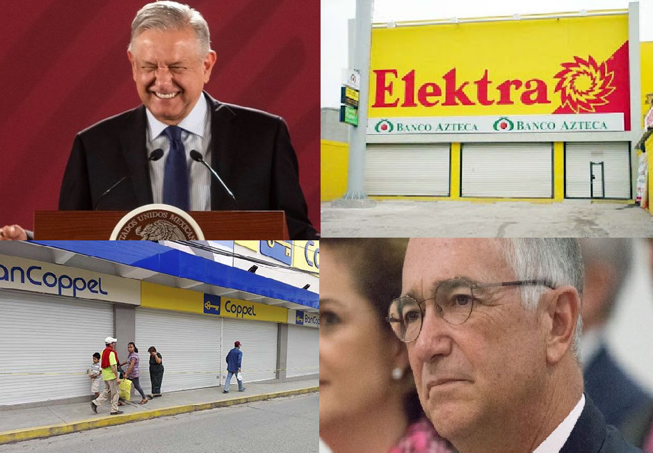 AMLO logro que Elektra y Coppel cerraran sus tiendas por contingencia