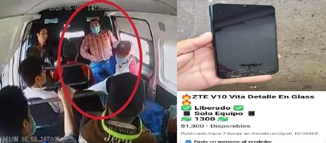 Usuario asaltado en combi localiza su celular a la venta en facebook de uno de los asaltantes