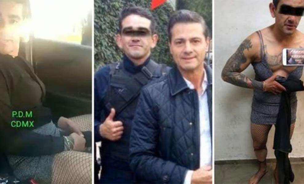 Exescolta de Peña Nieto es detenido y estaba vestido de mujer; afirman se prostituye