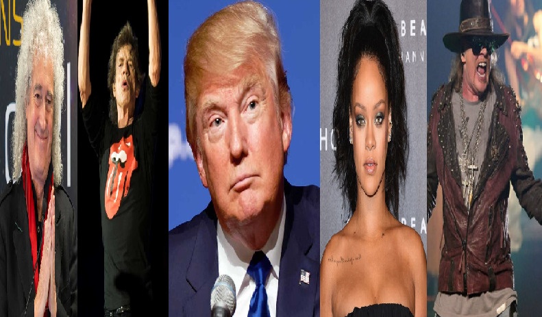 Cantantes no quieren que se usen canciones en eventos de Trump