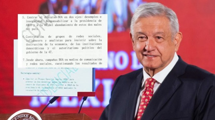 AMLO exhibe al “BOA” grupo opositor de la 4T