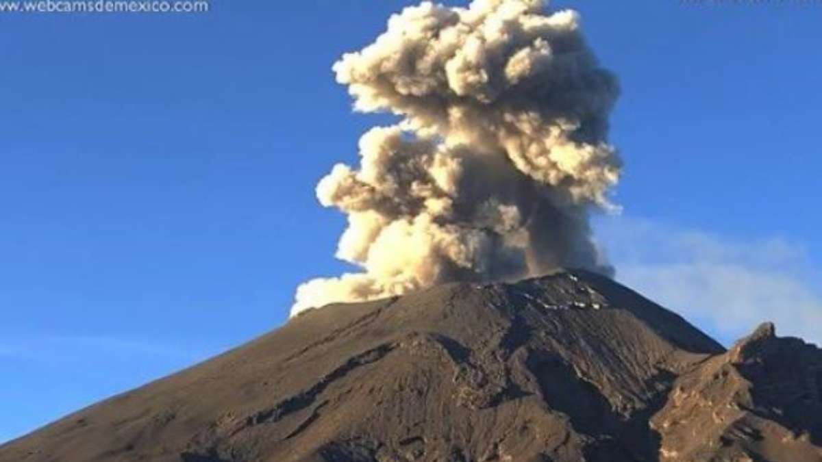 El volcán Popocatépetl registra actividad el jueves en la noche