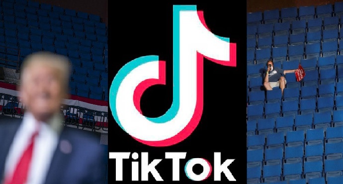 Mitin de Trump es saboteado por usuarios de Tik Tok: se inscribieron y no asistieron