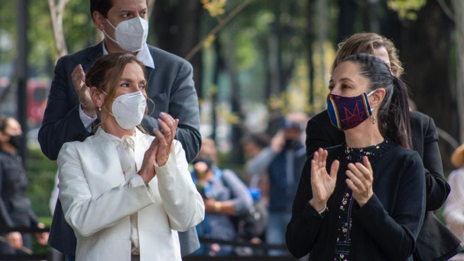 “Salta” la esposa del presidente por López Obrador, esto dijo frente a la Jefa de Gobierno de la CDMX