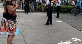 Policías de la CDMX agreden y tiran mercancía de ‘Lady Tacos de Canasta’