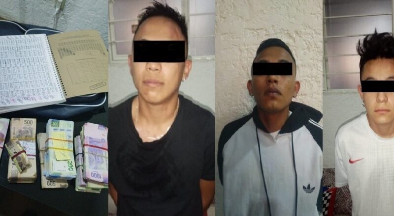Los atrapan con dinero y lista de víctimas para extorsionar en Ecatepec