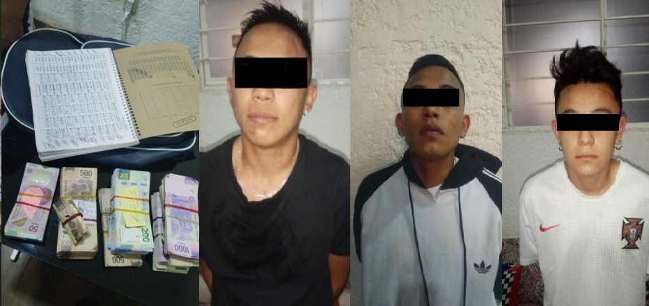 Los atrapan con dinero y lista de víctimas para extorsionar en Ecatepec