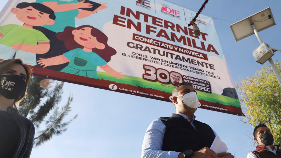 Ecatepec instala Internet en espacios públicos pensando en clases a distancia