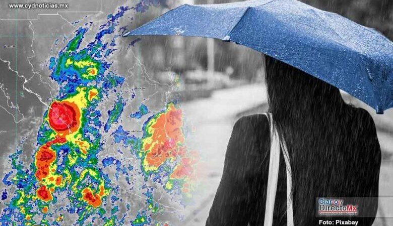 Lluvias fuertes en varios estados del país por el frente frió numero 3