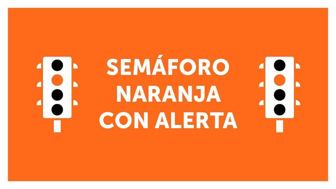 semáforo naranja