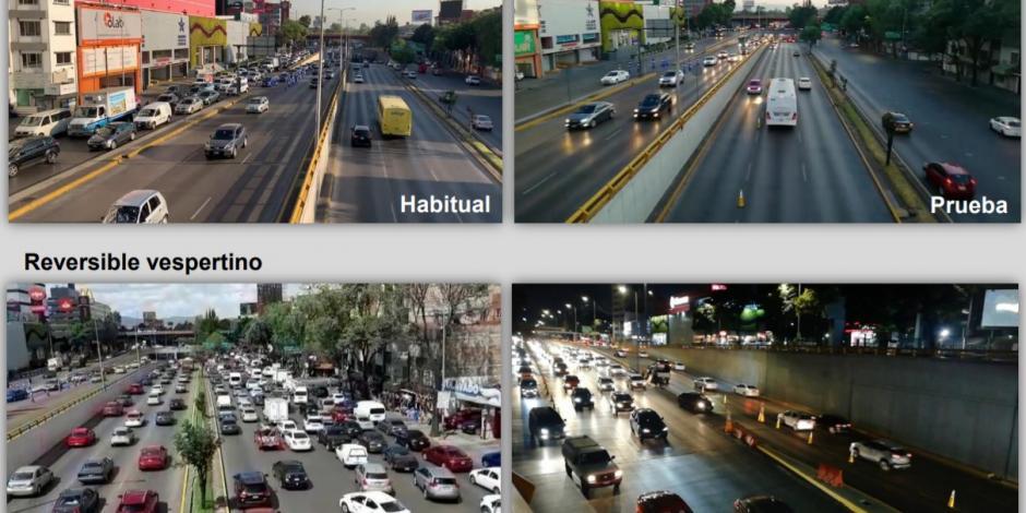 En funcionamiento carril reversible en Circuito Interior