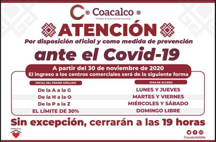 ¡Vaya ocurrencias! En Coacalco, solo podrán ingresar a centros comerciales por apellido