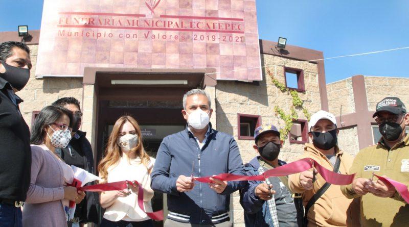 Inauguran funeraria municipal en Ecatepec