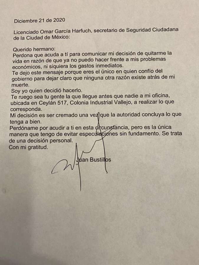 Juan Ramón Bustillos, director de Impacto, se quita la vida en su oficina