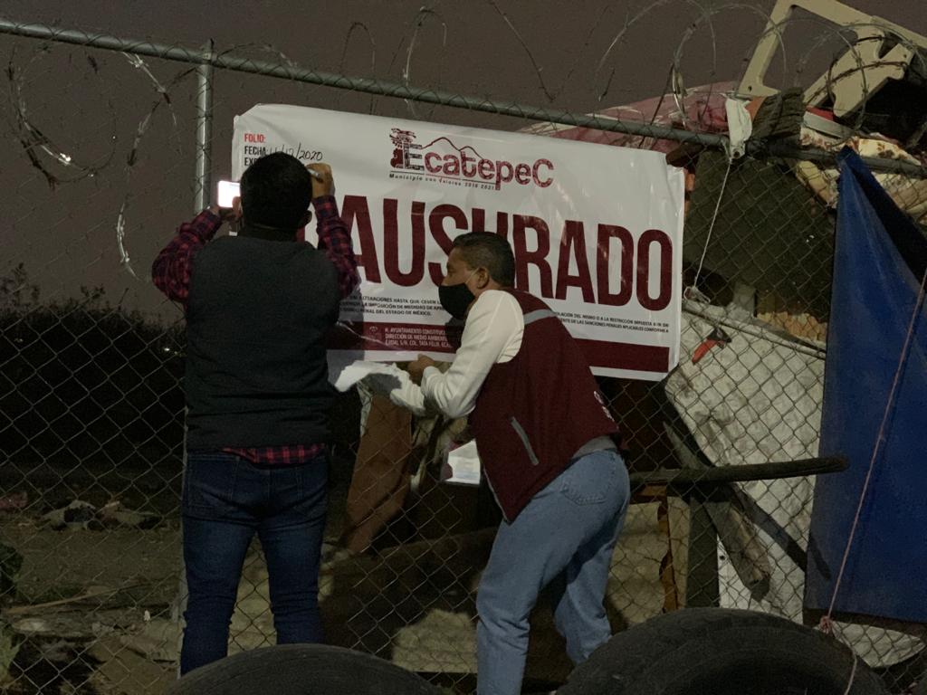 Suspenden tiradero clandestino operado por burreros en Ecatepec