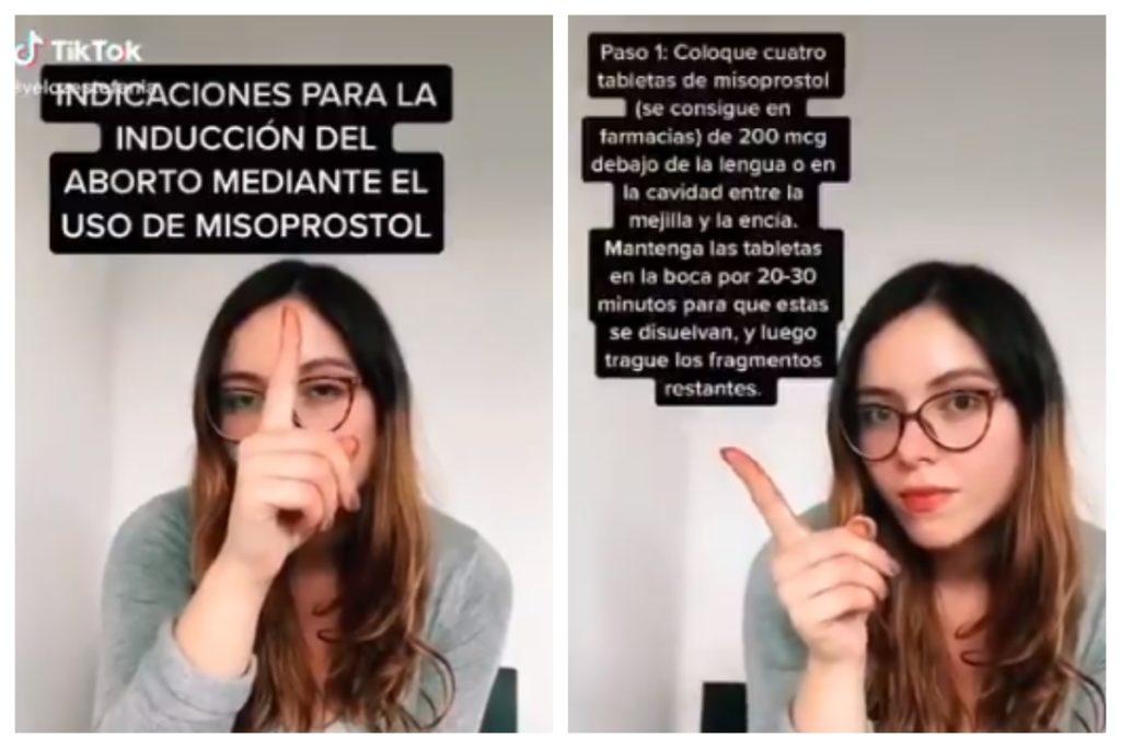 Critican a Estefania Veloz por compartir Tik Tok sobre aborto casero con misoprostol (+video)