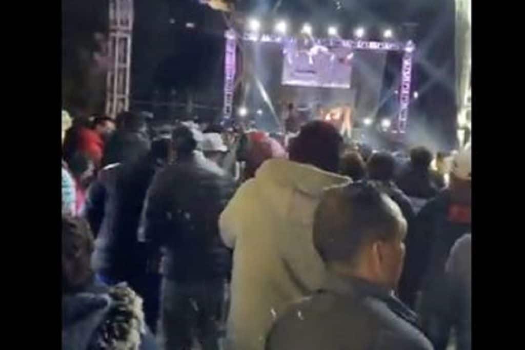 Realizan baile sonidero para dar inicio a posadas en Pachuca en plena pandemia (+video)