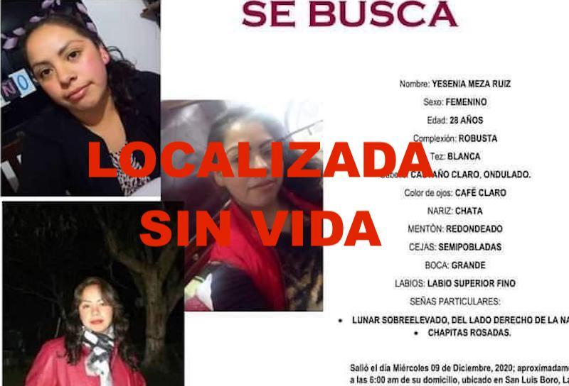 FEMINICIDIO 125. Destrozan otra familia en Edomex; Yesenia fue asesinada a sus 28 años