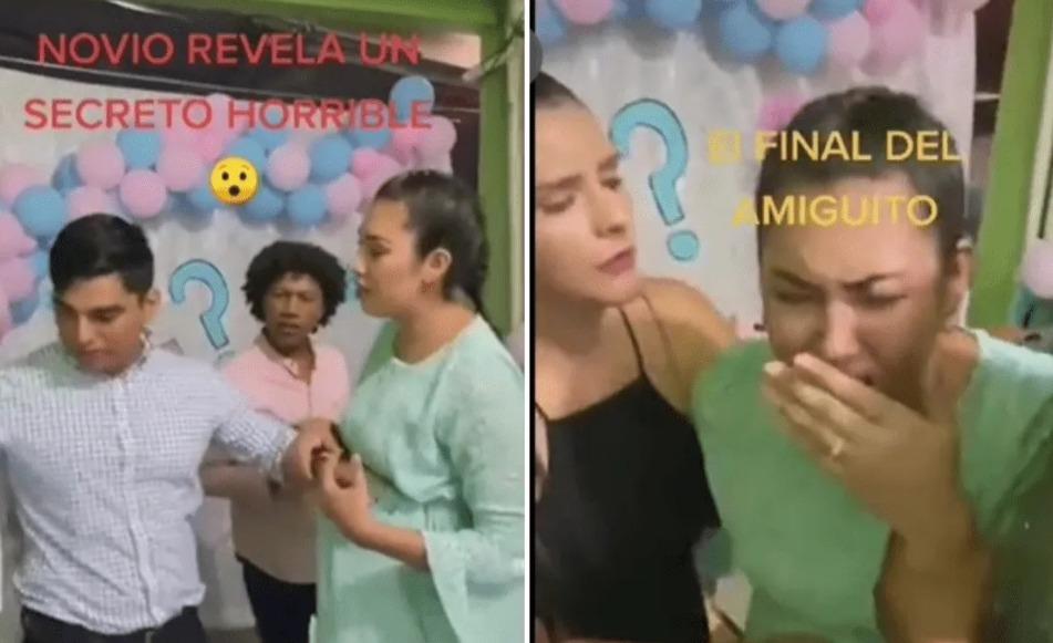 Vídeo | Expone infidelidad de su esposa en pleno baby shower