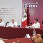 Anuncia AMLO 18 mil mdp para damnificados y reconstrucción de Tabasco y Chiapas